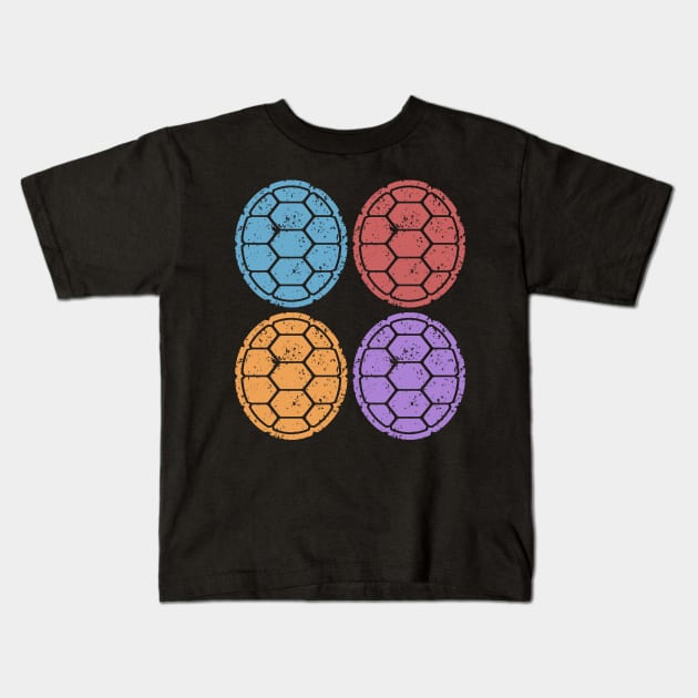 Ninja Shells Kids T-Shirt by Vitalitee